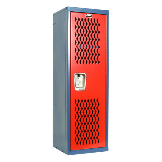 Home Team Locker 1-Wide Single Tier Blue/Red