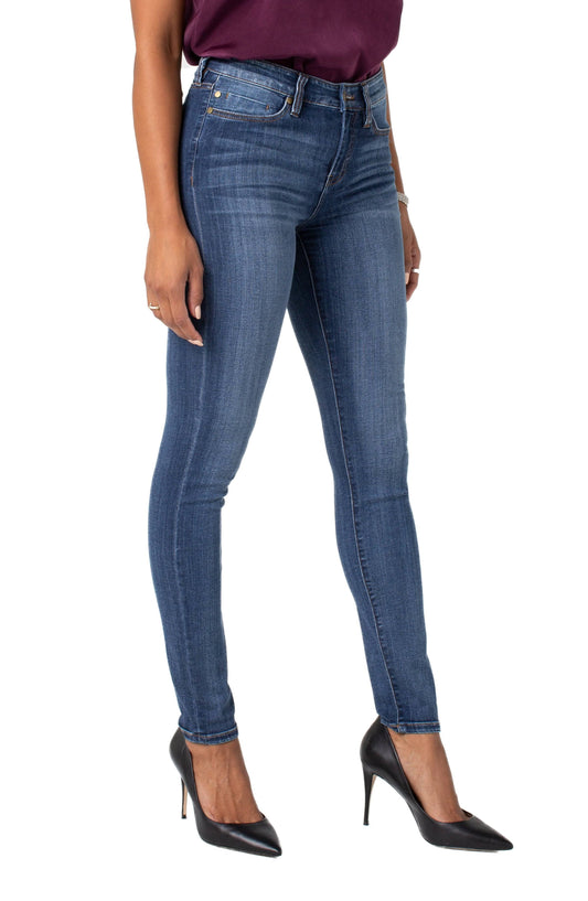 High Rise Ankle Skinny Black Jeans 8