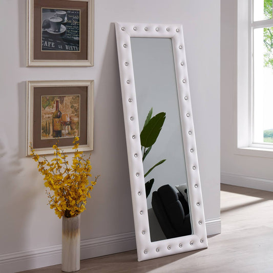 Home Crystal Tufted Mirror