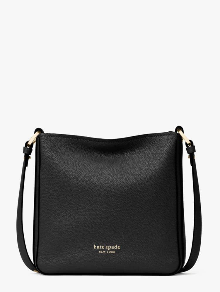 Hudson Small Pebbled Leather Messenger Bag