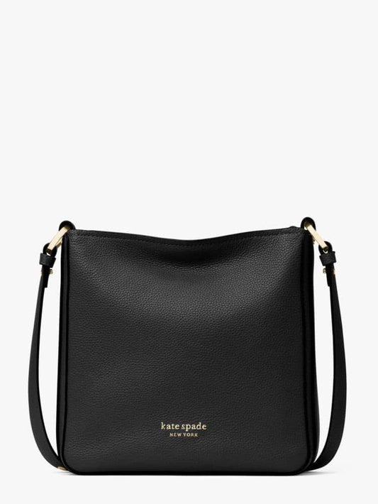 Hudson Small Pebbled Leather Messenger Bag