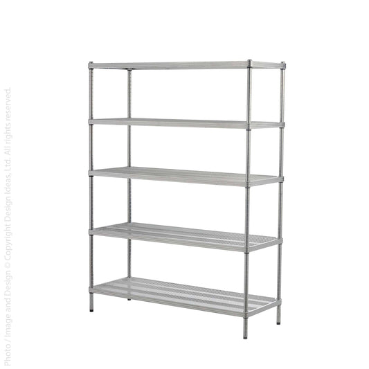 Ideas Meshworks 5 Tier Shelving Unit - Silver