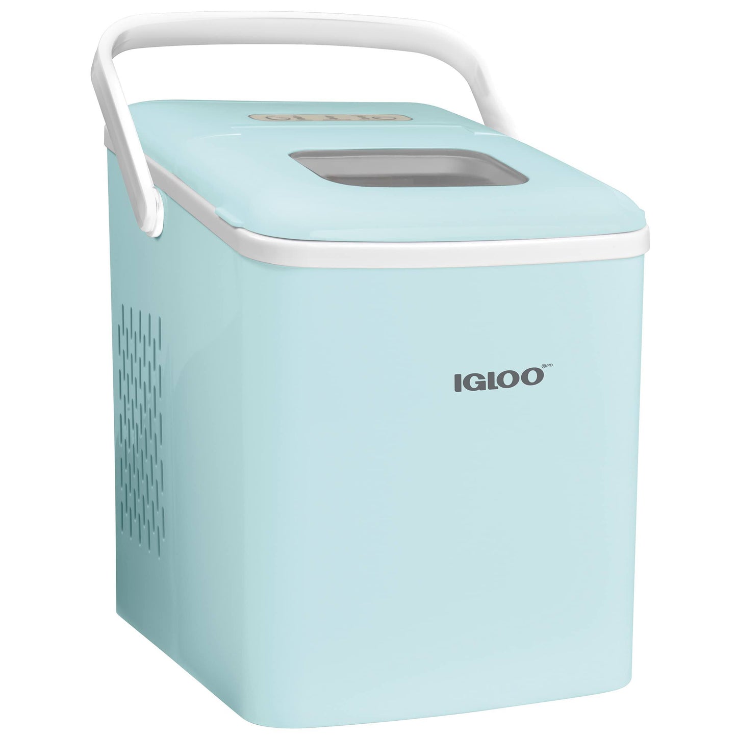 Igliceb26hnpk 26-Pound Automatic Self-Cleaning Portable Countertop Ice Maker Machine With Handle, Pink