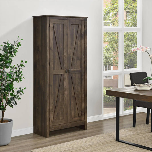 Home Farmington Wide Storage Cabinet, 31.5", Rustic
