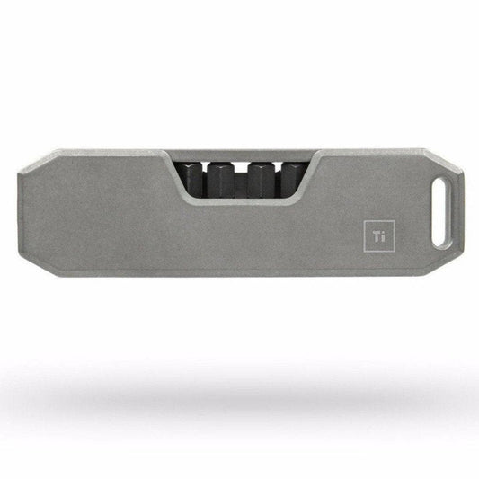 Idea Design Bit Bar : The Pocket Friendly Edc Screwdriver - Grade 5 Titanium (Stonewashed)