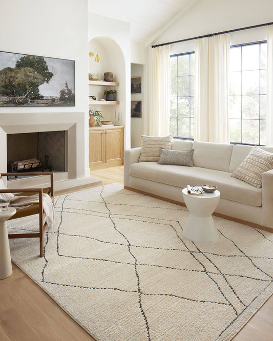 Ii Fabian Fab-02 Ivory Charcoal Rug - 7 Ft 10 In X 10 Ft