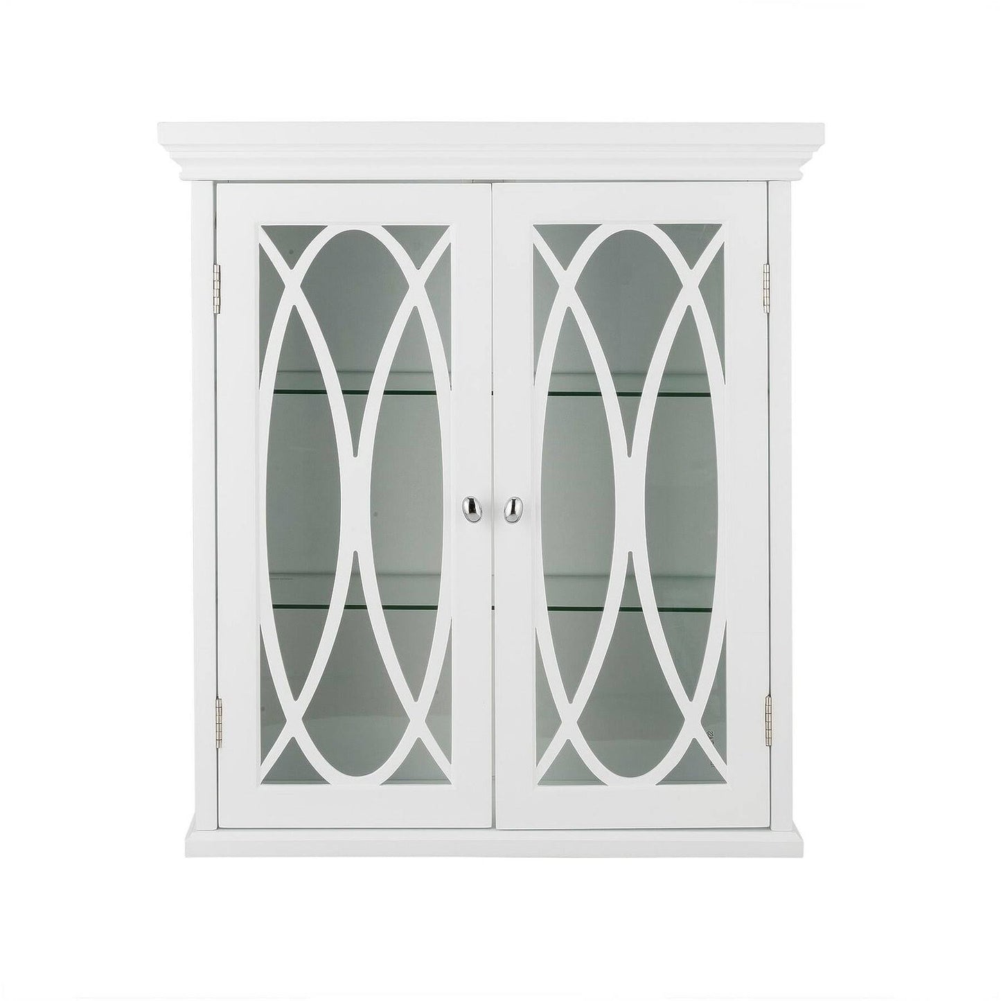 Home Florence Two Door Wall Cabinet, White