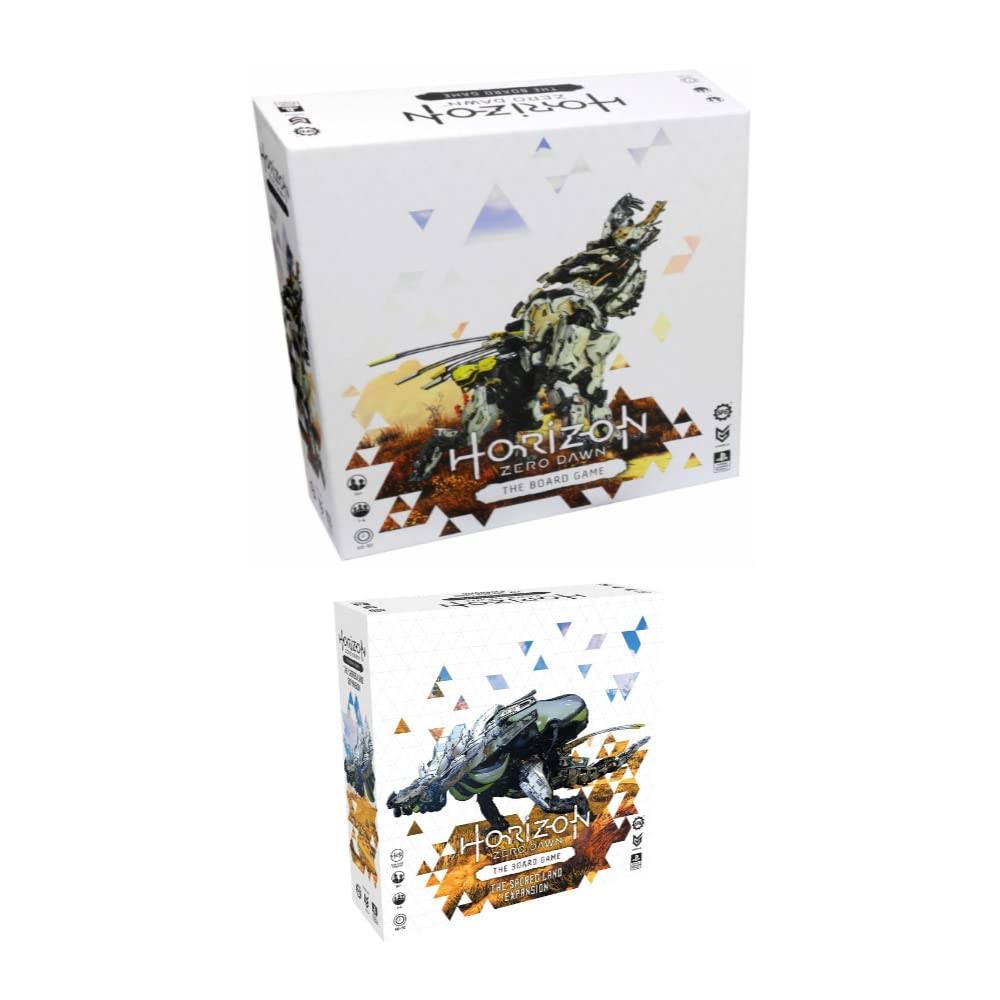 Horizon Zero Dawn Board Game With The Sacred Land Expansion Bundle (2 Items)