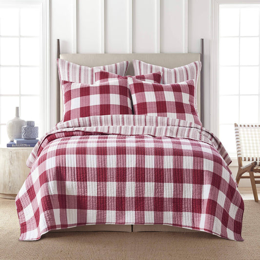 Home Camden Quilt Set, Grey, Twin