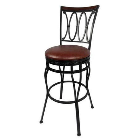 Homes & Gardens Adjustable Barstool, Oil-Rubbed Bronze, Brown