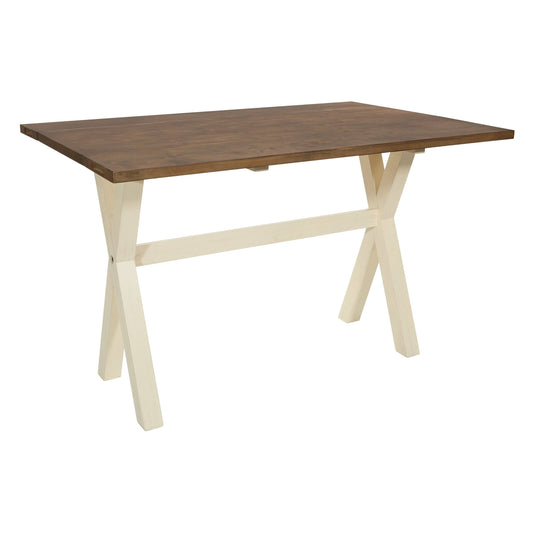 Home Furnishings Albury Flip Top Table - Wood/White (Abr6578-Aw)