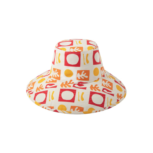 Holiday Bucket Green Floral Women's Bucket Hat M-L Designer Hats Express Shipping Available