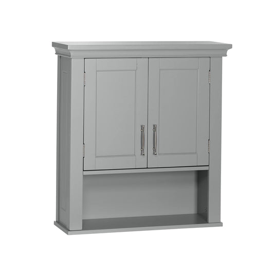 Home Somerset Storage Wall Cabinet, Gray