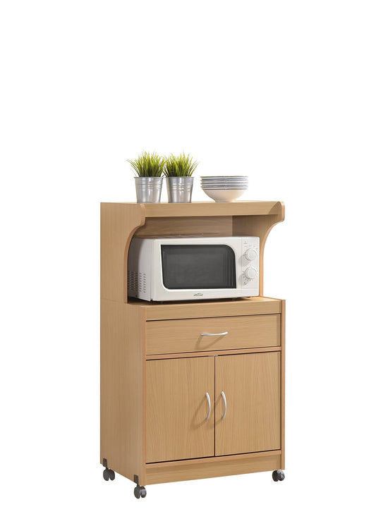 Hik72 Beech Microwave Cart - Beech
