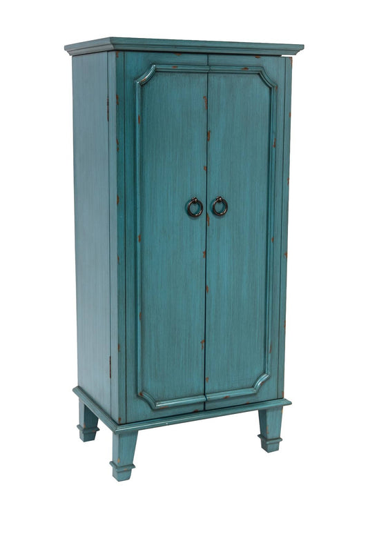 Honey Cabby Jewelry Armoire, Turquoise
