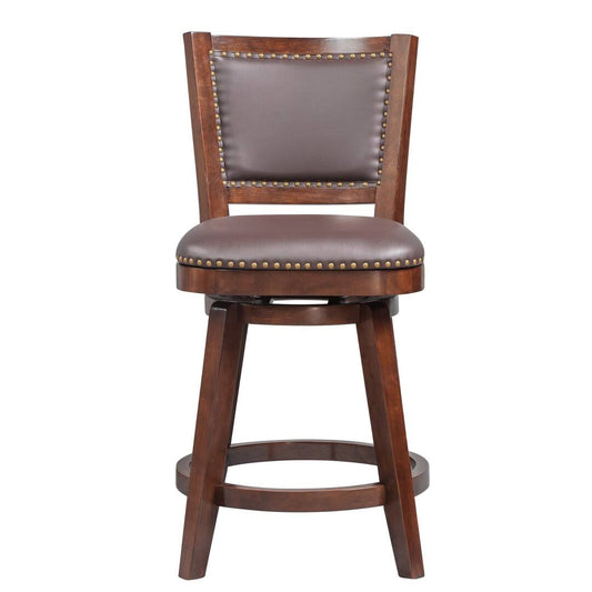 Home Co Cammy Traditional Swivel Bar Stool Color Cappuccino