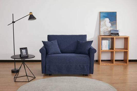 Home Fresno Convertible Chair, Navy Blue