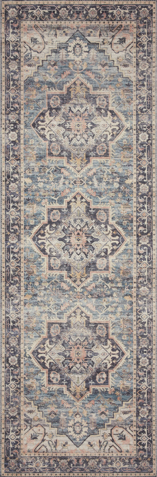 Ii Hathaway Hth-01 Navy Multi Rug - 2 Ft 6 In X 7 Ft 6 In