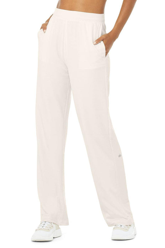 High-Waist Dreamy Wide Leg Pants In Ivory, Size: Medium