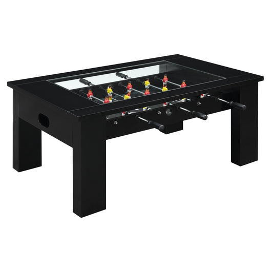 House Furnishings Rebel Foosball Gaming Table - Black