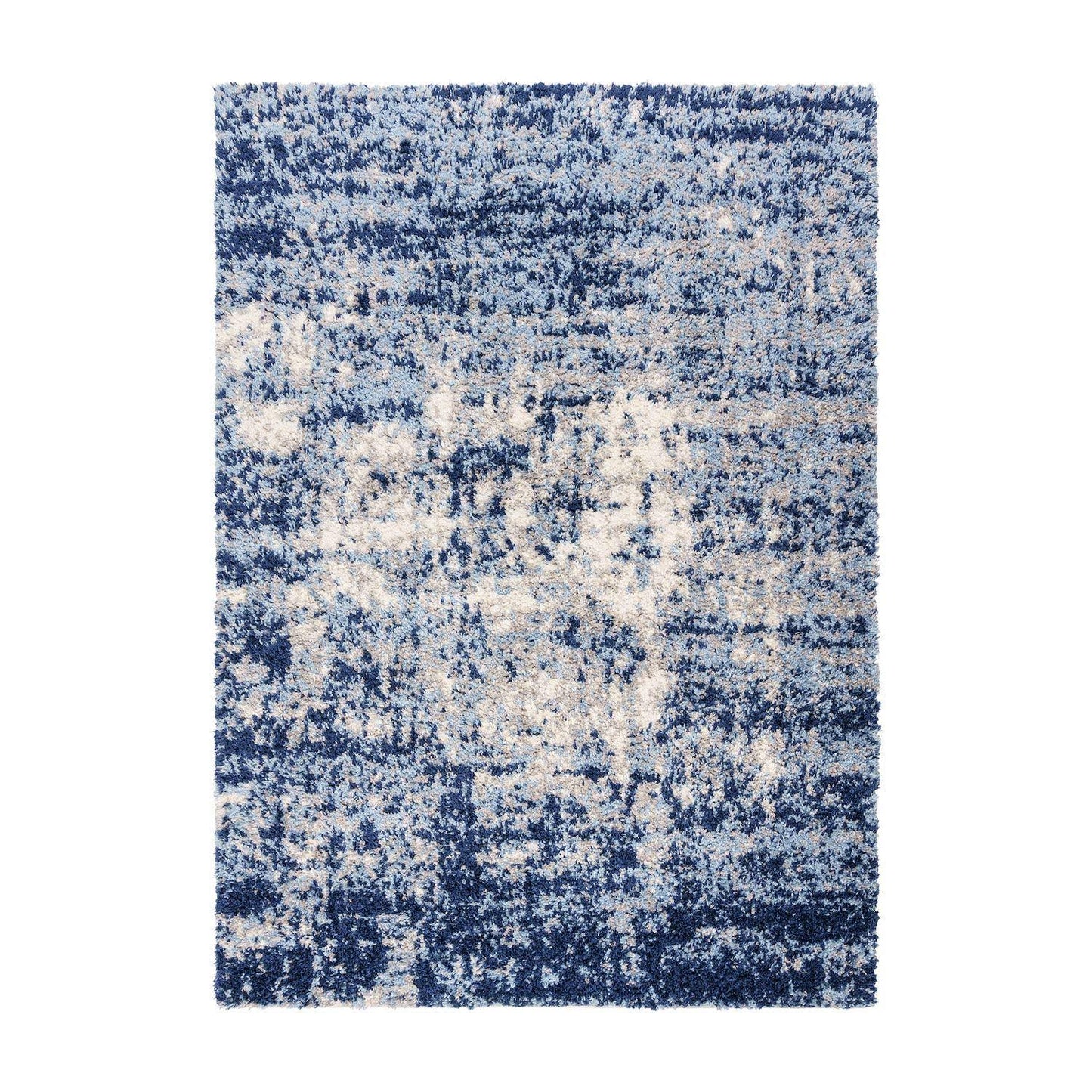 Holmby Halsbury Navy 5 Ft. X 7 Ft. Abstract Shag Indoor Area Rug