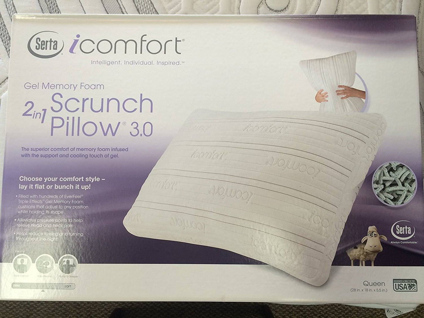 Icomfort 3.0 Queen Scrunch Pillow