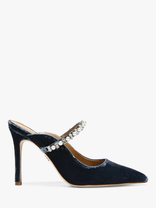 Hyland Pointed Toe Mule In Sapphire