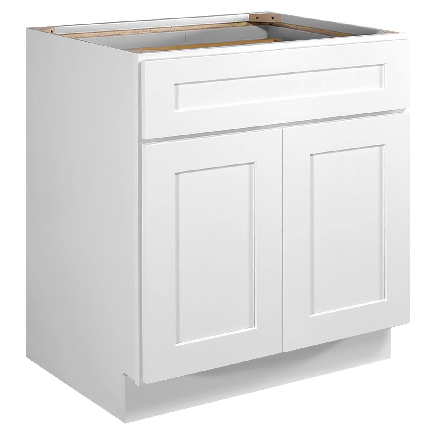 House 561381 Brookings 30-Inch Base Cabinet, White Shaker