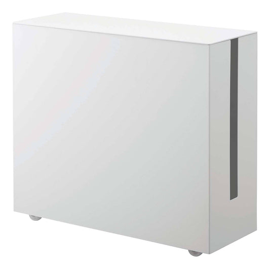 Home Rolling Cable Management Rack - Steel - White