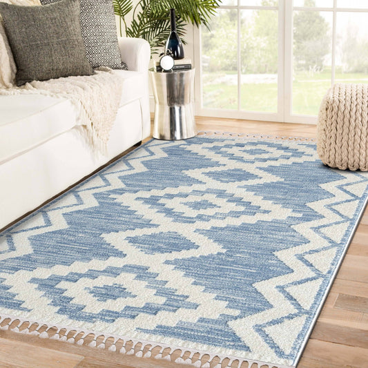 Ibiza Collection 8068 Brown 6x9 South Western Geometric Area Rug