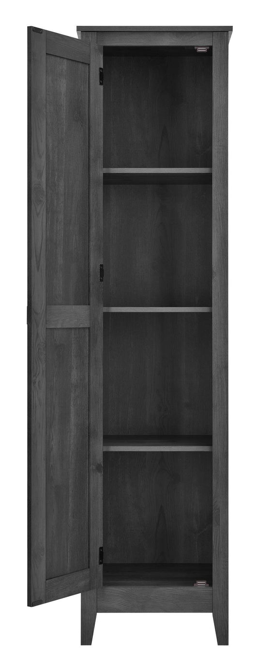 Home Farmington Wide Storage Cabinet, 18", Rustic Gray