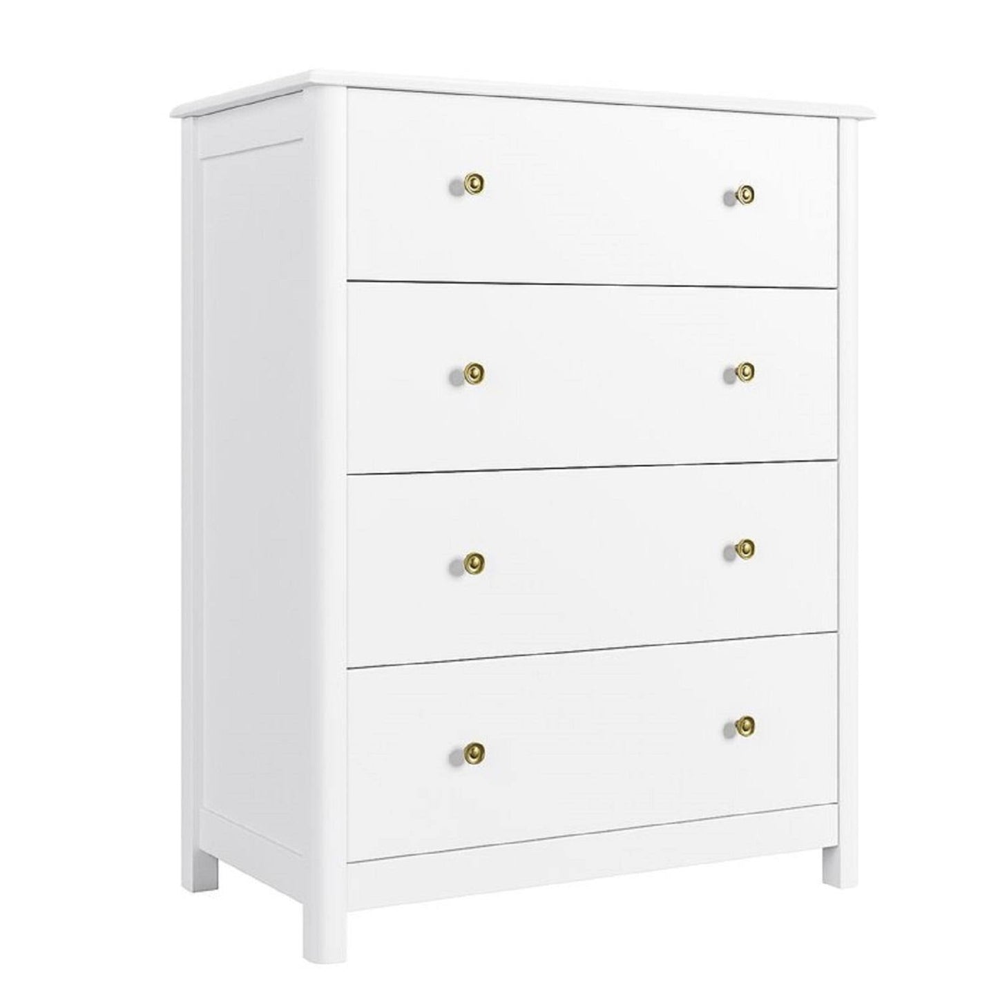 Horizontal Dresser With 4 Drawer, Wide Chest Of Drawers Nightstand For Bedroom Kids Room Closet Entryway, White, Kids Unisex, Size: 29 X 15.7 X