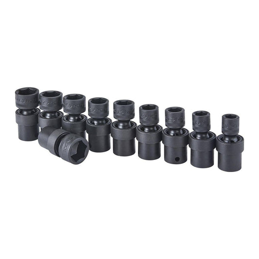 I2um-10 Metric 10pc 3/8" Drive Professional Impact Swivel Socket Set New