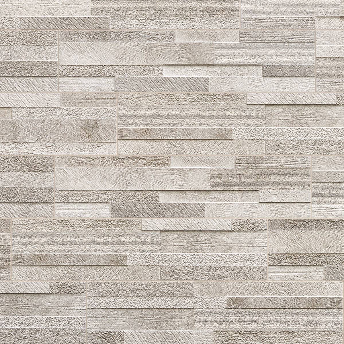 Holden White Ledger Panel 5.82 In. X 23.74 In. Textured Porcelain Wall Tile (10.97 Sq. Ft./Case)
