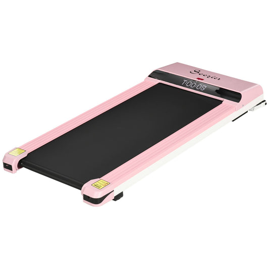 Home Gym Treadmill, Walking - Jogging Exercise Machine W- Lcd Monitor, Pink