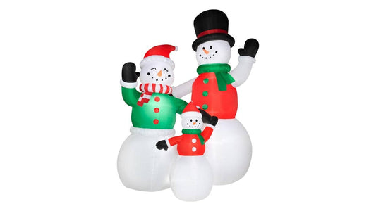Home Inflatable 20.5' Colossal Snowman Family