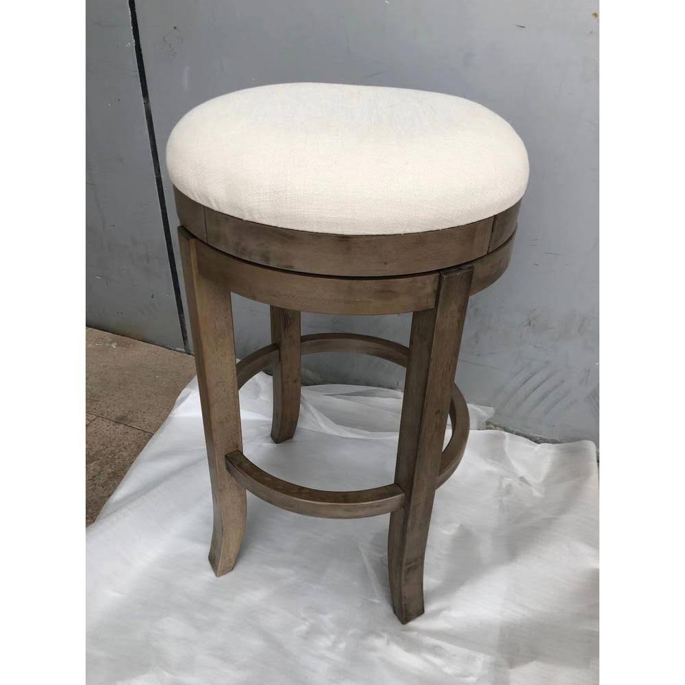 Hillburn Portabello Brown Backless Swivel Counter Stool