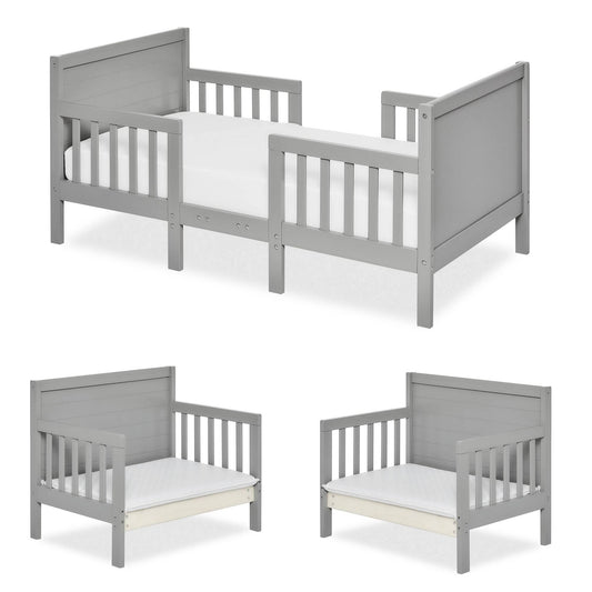 Hudson 3 In 1 Convertible Toddler Bed - Cool Grey