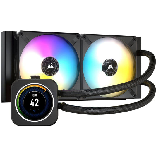 Icue H100i Elite Lcd Display Liquid Cpu Cooler