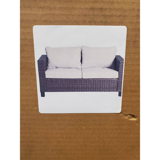 Homes & Gardens Brookbury Outdoor Porch Loveseat- Gray