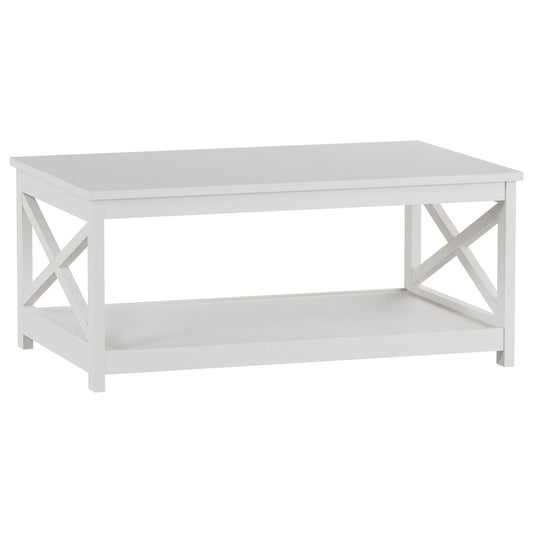 Home 2-Tier Coffee Table In White