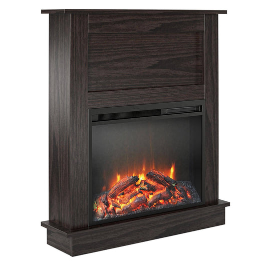 Home Ellsworth Fireplace With Mantel, White