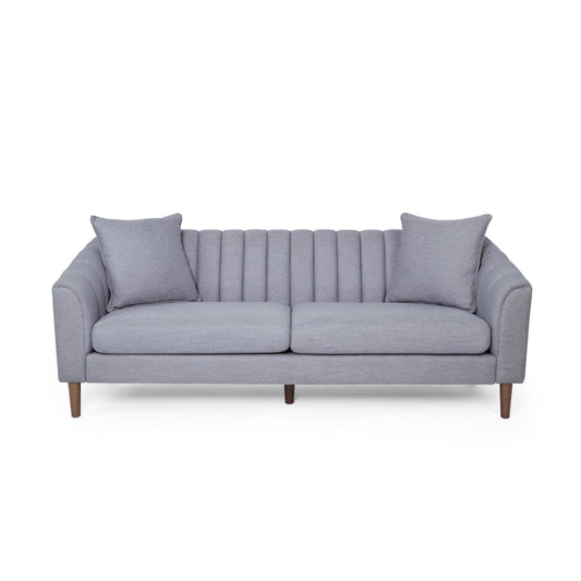 House Orly Contemporary 3 Seater Fabric Sofa, Cloud Gray