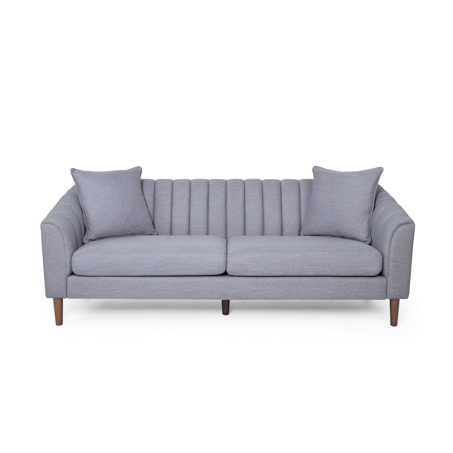 House Orly Contemporary 3 Seater Fabric Sofa, Beige