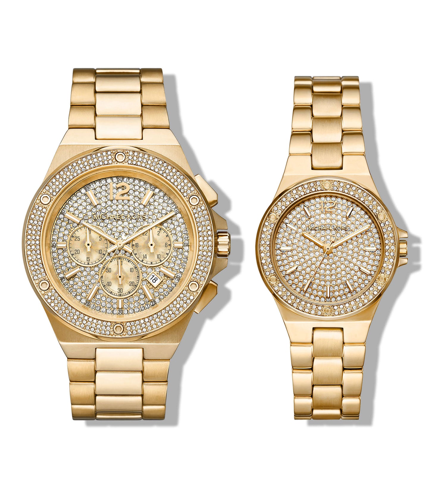 His And Hers Lennox Watch Gift Set - Gold/Gold