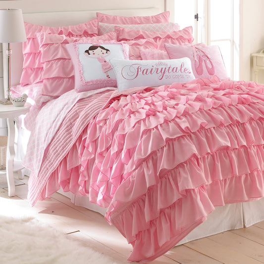Home Bella Twin Quilt Set - Pink
