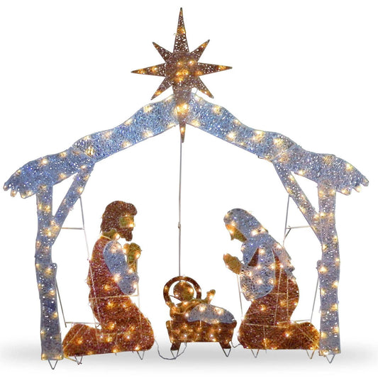 Holiday Aisle Crystal Nativity Christmas Decoration