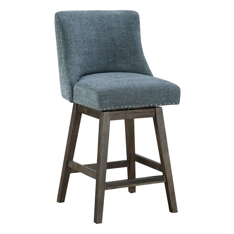 Home Furnishings Granville Bar Stool Swivel, Navy