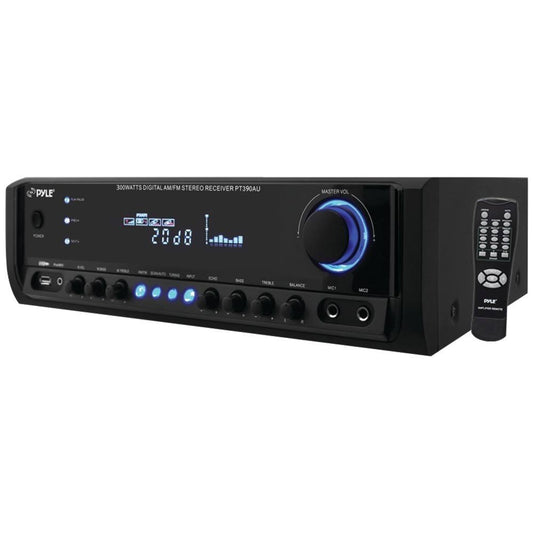 Home 300 Watt Digital Home Stereo Receiver System With Usb/Sd Memory Readers