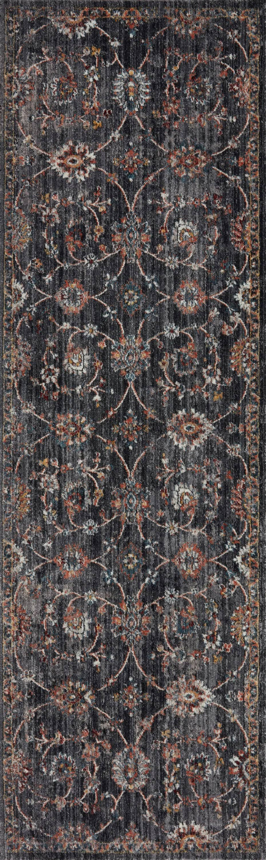 Ii Samra Sam-08 Charcoal Multi Rug - 5 Ft 3 In X 7 Ft 9 In